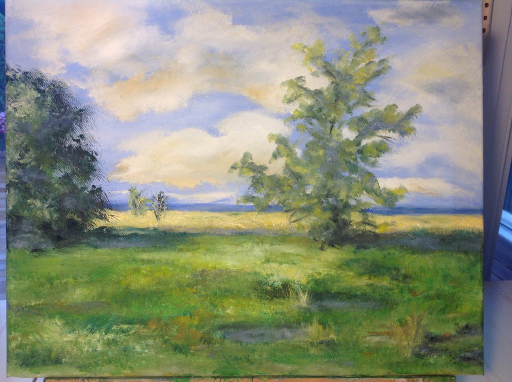 Gislövs Läge. Olja 40 x 50 cm.