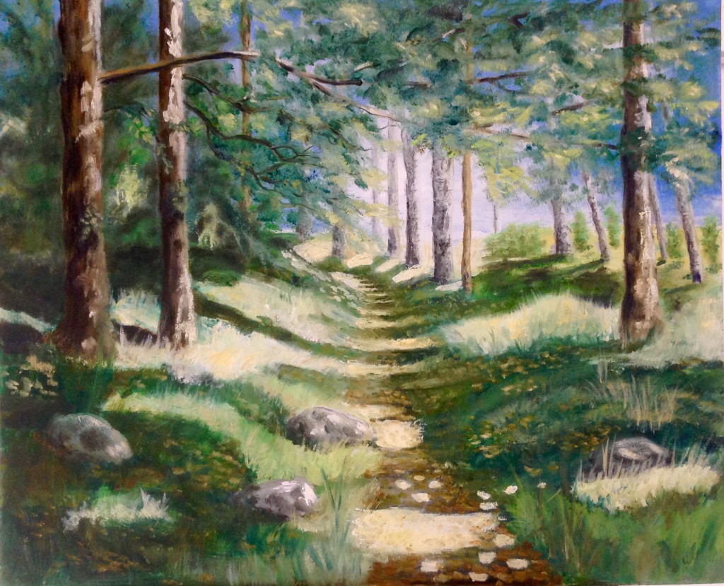 Oljemålning 61x50 cm 